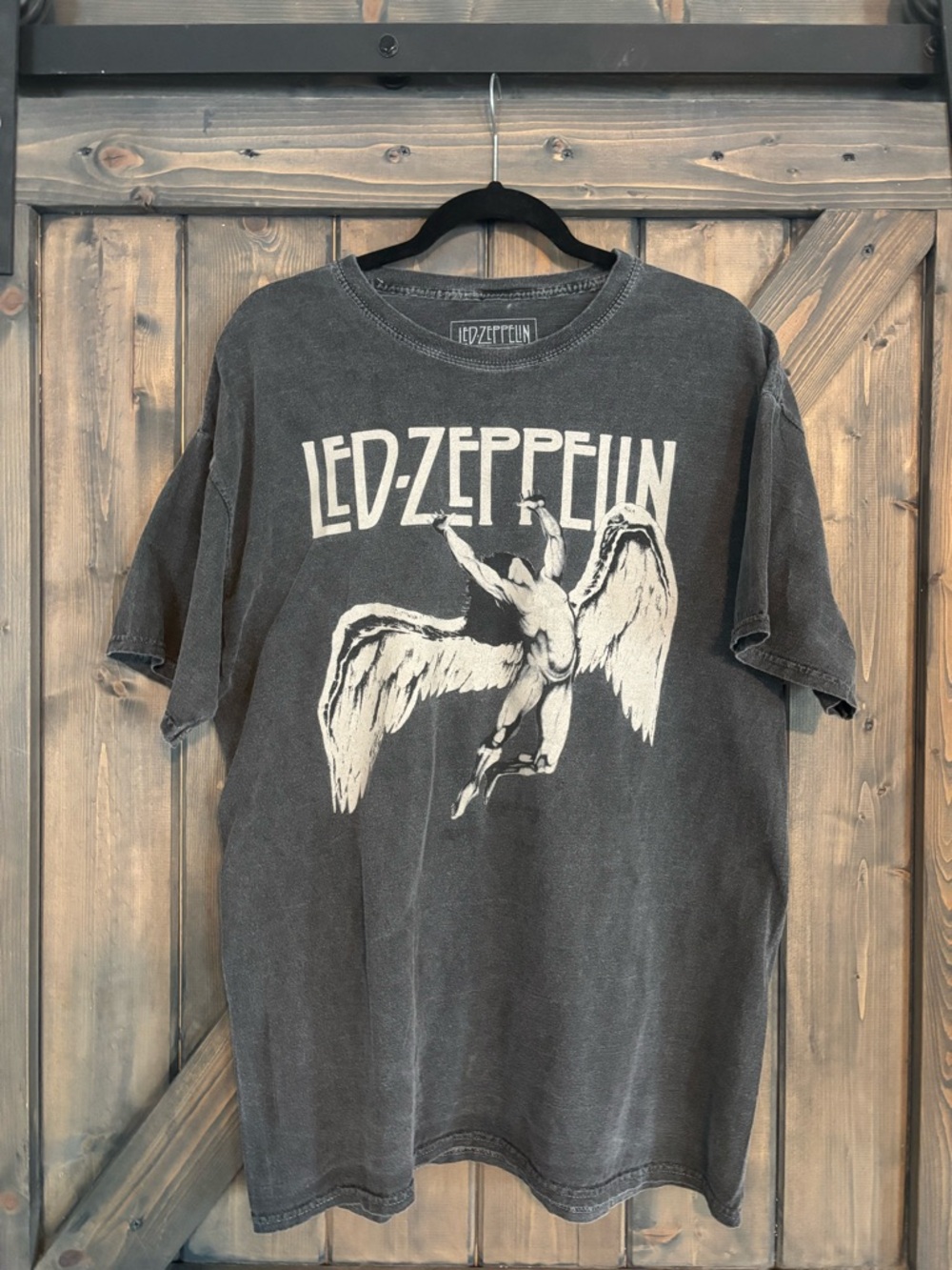 Black Graphic “Led Zeppelin” Band T‑Shirt